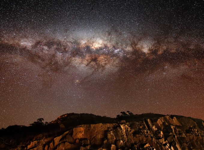 Wallpaper night sky, stars, night, Milky Way, mountains, land, Space 559789065